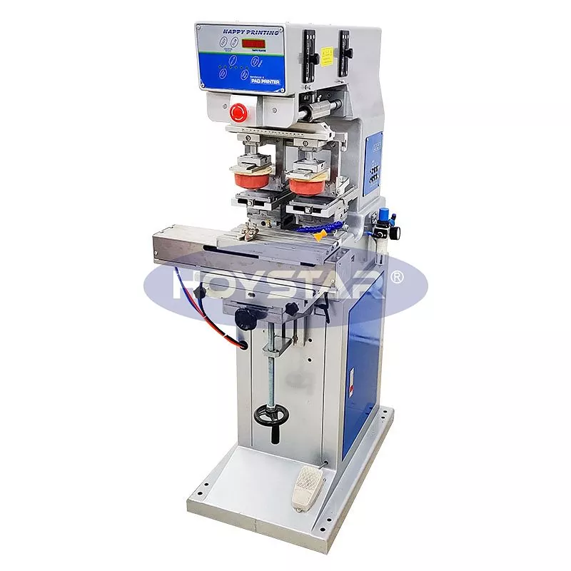 Kaip dviejų spalvų tamponinis spausdintuvas su „Shuttle“ darbastaliu pagerina gamybos efektyvumą