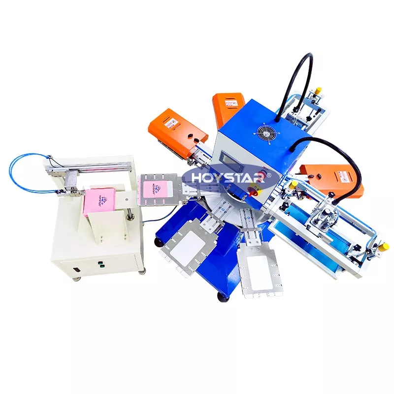 Automatinė 2 spalvų servetėlių šilkografijos mašina